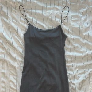 ZARA Grey Strappy Mini Dress